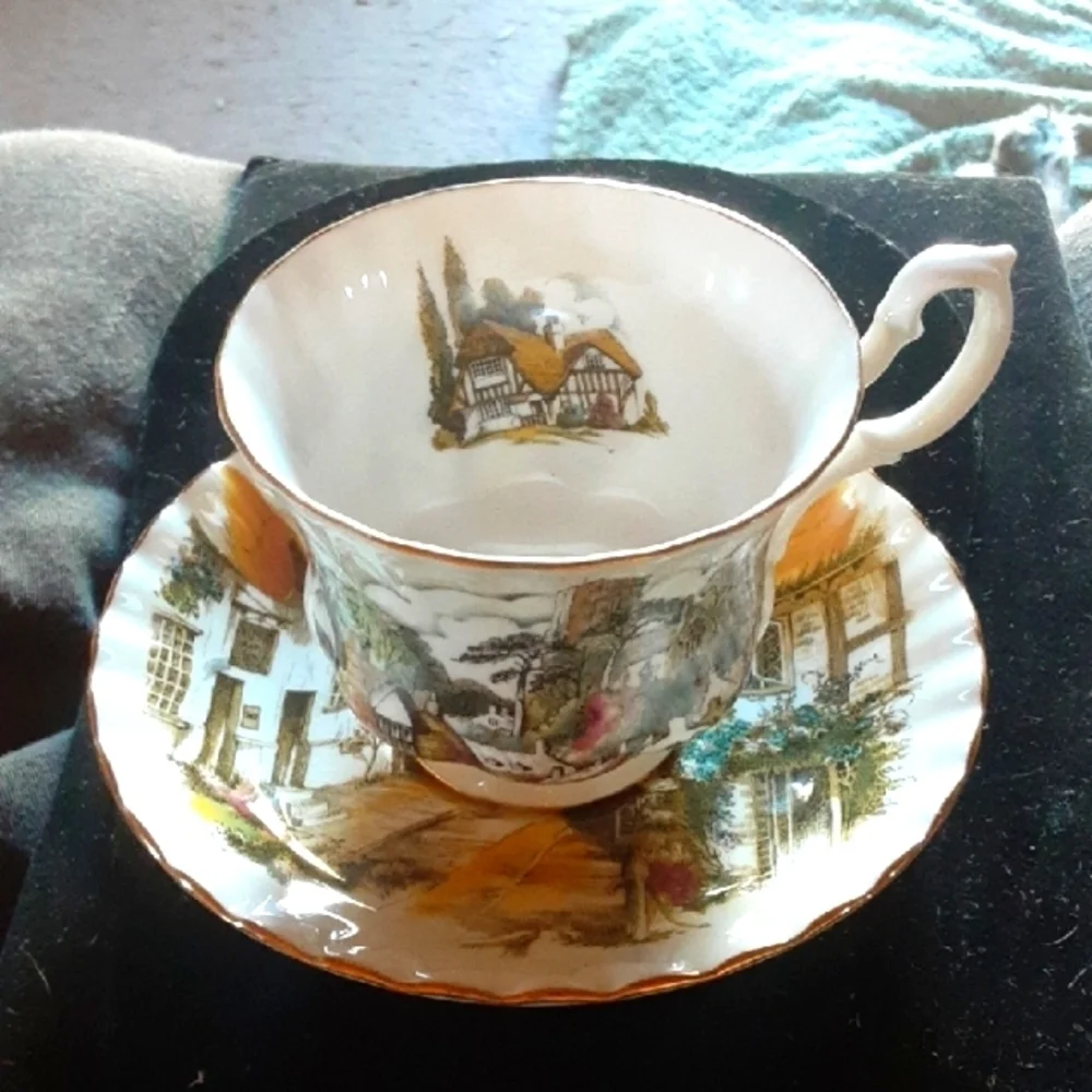Scenic Teacup and Saucer Set